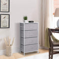4 Drawer Fabric Dresser Storage Tower Organizer Unit for Bedroom Sink Organizer