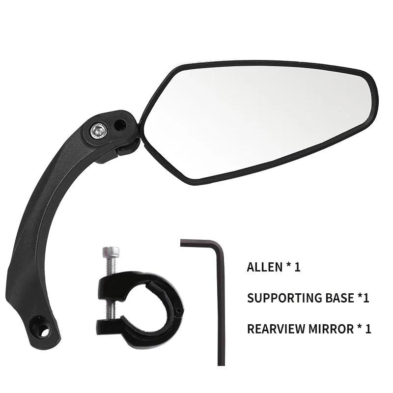 Bicycle Rearview Mirrors Cycling Wide Range Back Sight Reflector Adjustable Left Right Bike Mirror