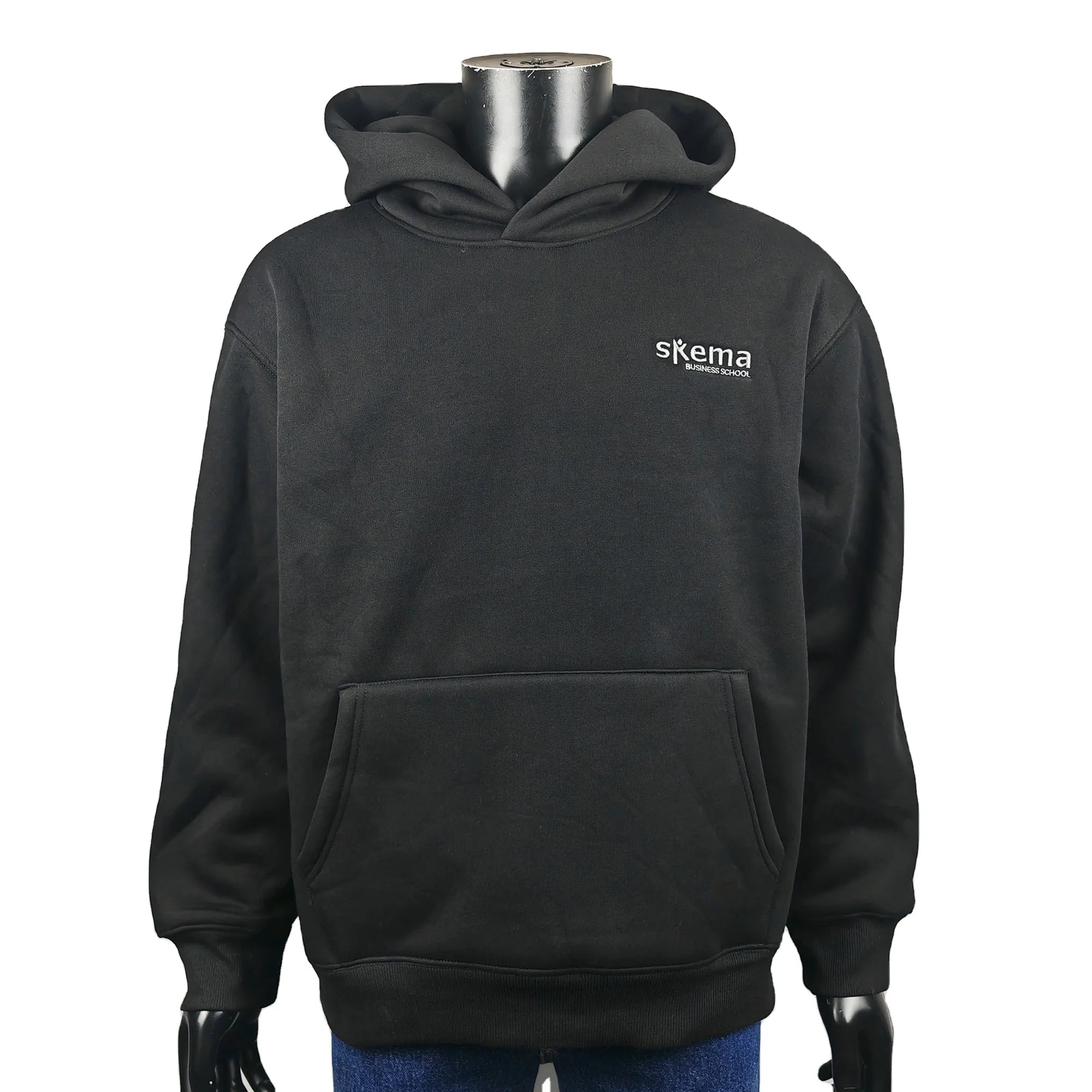 M063 No Drawstring Heavyweight 500g Fleece Hoodie Staff Uniform Corporate Teamwear Workwear Apparel