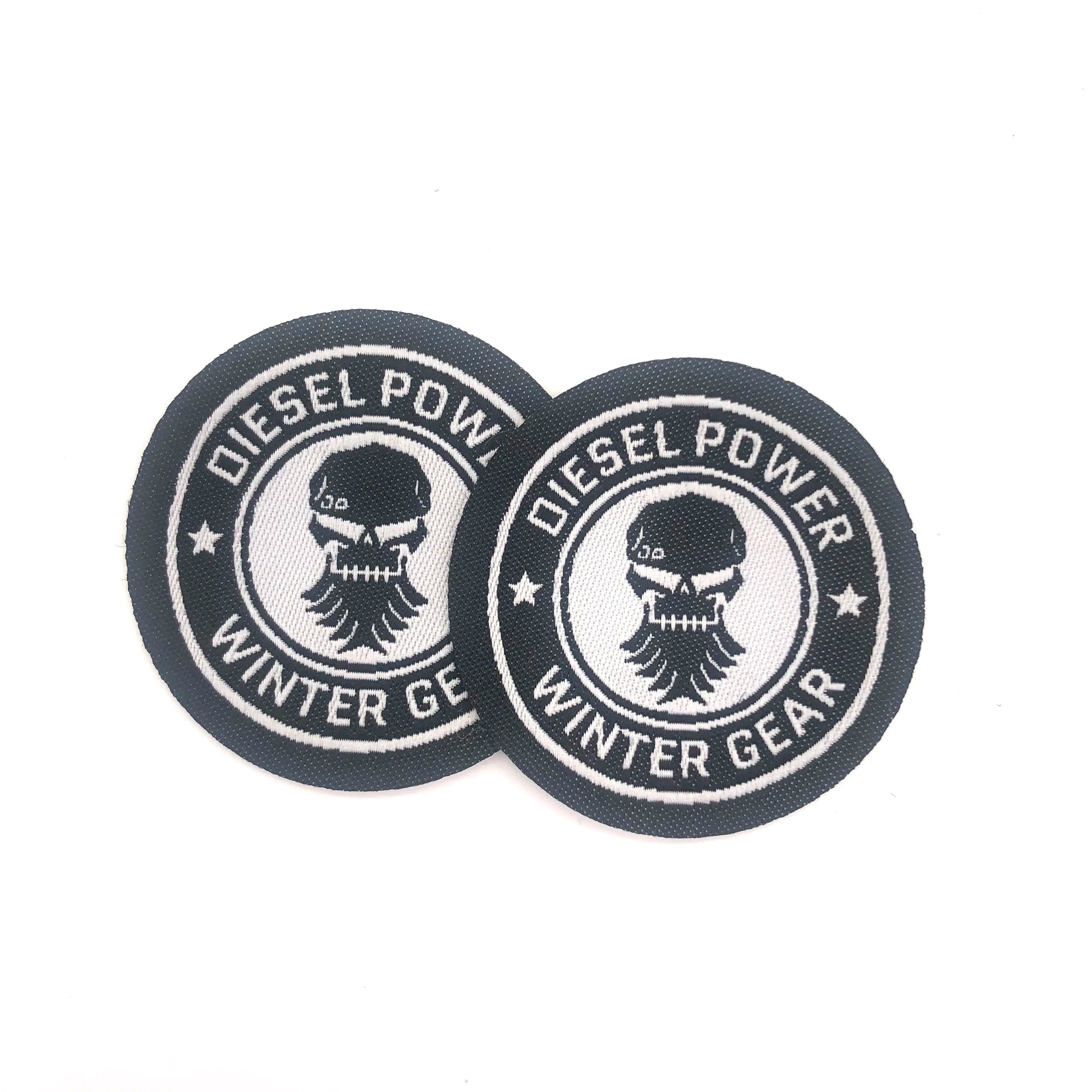 Heat Press Custom Badge Woven Label Patch Iron on Letter Patch Applique for Clothing Embossed Leather Patch