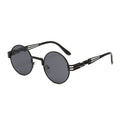 Glazzy Round Steam Punk Style Women Men Retro Shades Sun Glasses Vintage Sunglasses