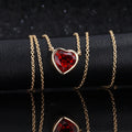 Heart Shape Necklace Pendant Chain 18k Yellow Gold Jewelry Fashion Necklaces MegaBDM