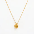 Joolim Jewelry 18K Gold Plated Knot Pendant Together Forever Necklace Stainless Steel Jewelry Wholesale