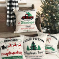 Ourwarm Wholesale 18*18inch Xmas Home Decor Christmas Throw Pillow Covers Christmas Pillow Cover Case