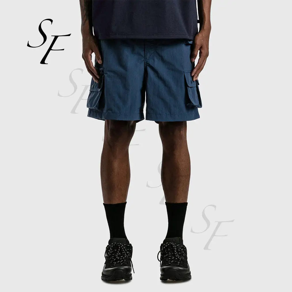 OEM Custom Essential Shorts Summer Plus Size Nylon Men's Lightweight Breathable Gym Shorts Elastic Waist Cargo Pants for Men