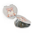 Custom Travel Mirror Mini Pocket Portable Makeup Mirror Folding Round Double Makeup Mirror