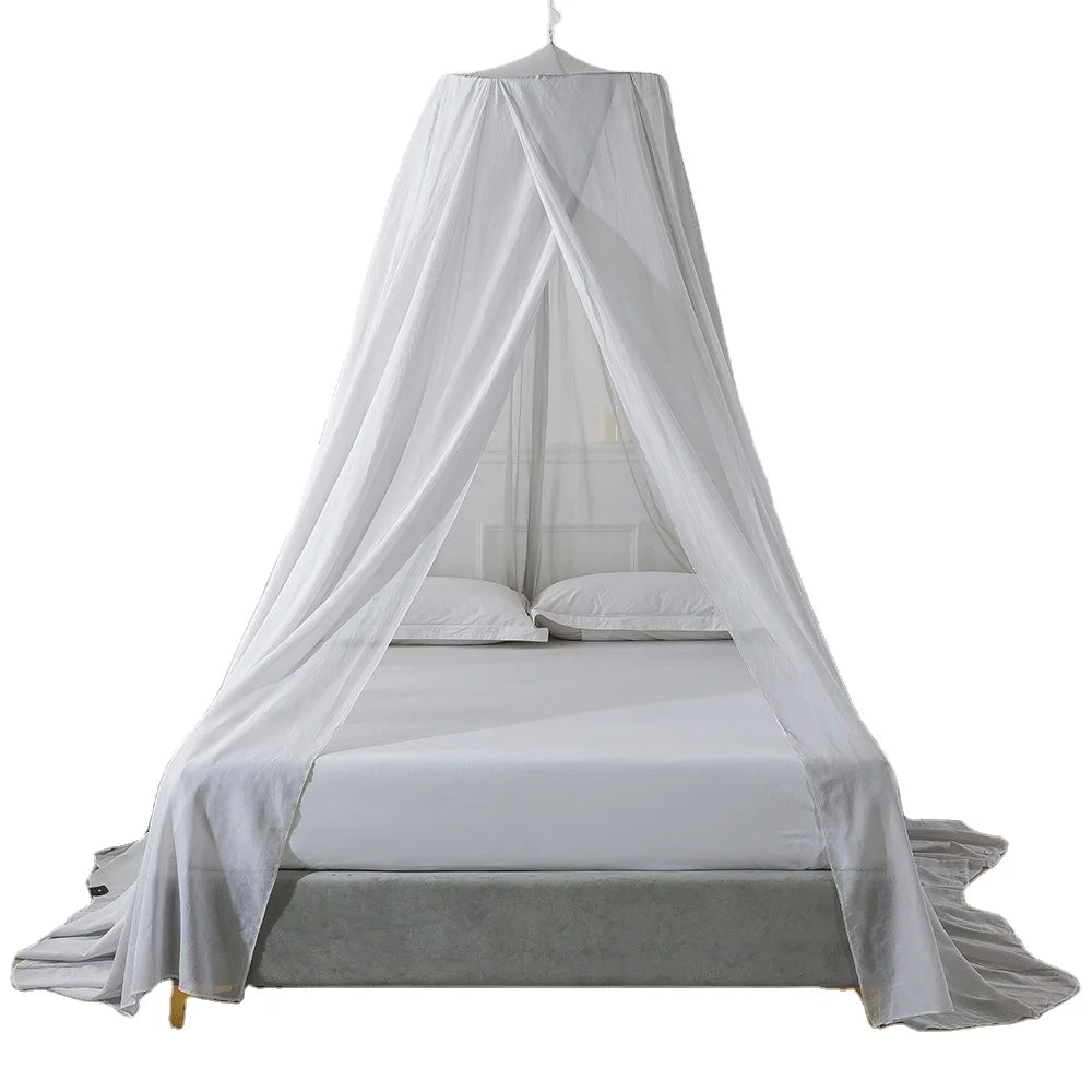Block EMF 5G Protection Anti-Radiation Shielding Silver-Cotton Mosquito Net Canopy  for King Size Bed