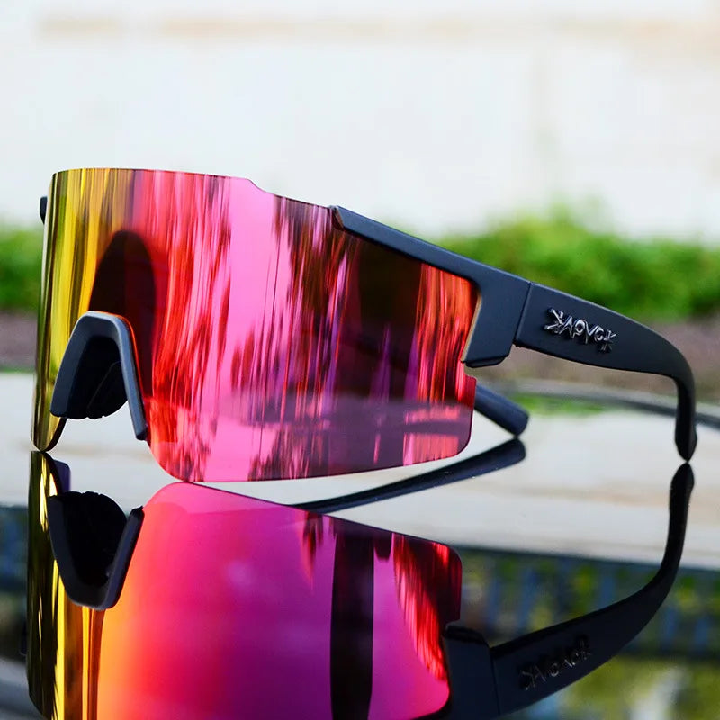 New KAPVO UV400 Protection Glasses Outdoor Cycling Sports Polarized Sunglasses with case