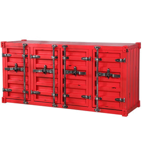 Hot Sale Containerized Pantry Cabinet Vintage Industrial Style Storage Cabinet Novelty Iron Sideboard for Home Iron Craft