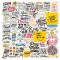 100p/pack Reward  Phrases Stickers for Water Bottles Skate Board DIY Graffiti Decals Motivational/Inspirational Sticker