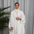 2023 Loriya Simple Plus Size Plain Abaya Dubai Turkey Islamic Clothing Women Kaftan Abaya Modest Dresses
