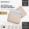 Quilted Puffer Laptop Sleeve for Women Soft Protective Laptop Case Lightweight Computer Bag Wholesale