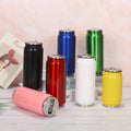 350ml Sample Available Soda Can Sublimation Tumblers Cola Shape Tall Thin Metal Stainless Steel Empty Beverage Can Beer Cup