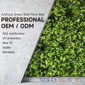 DYG Modern 3D Green Panel 39.4 Inch PE Jungle Artificial Grass Wall for Home Decor and Party Occasions