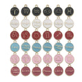 Colorful Twelve Constellations DIY Pendant for Earrings Necklace Bracelet Aluminum Alloy Jewelry Making Supplies