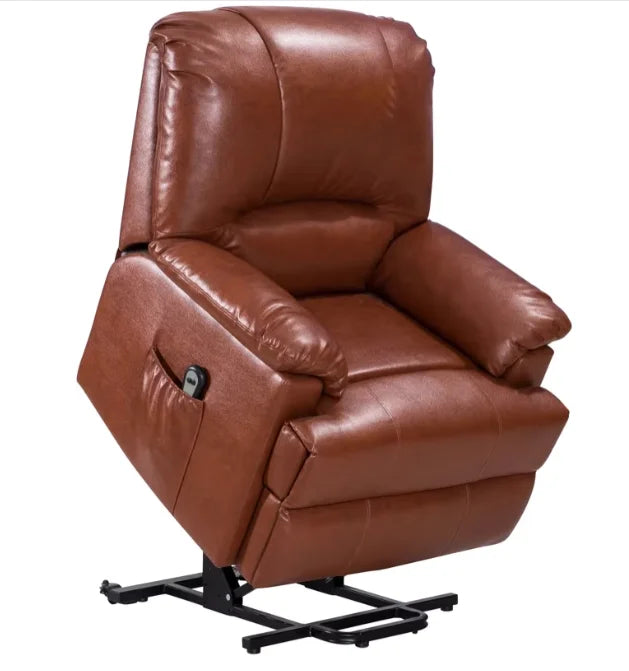 Modern Custom Color Living Room Elderly Manual Power Single Lounge Leather Recliner Swivel Lift Rocking Home Office Hotel