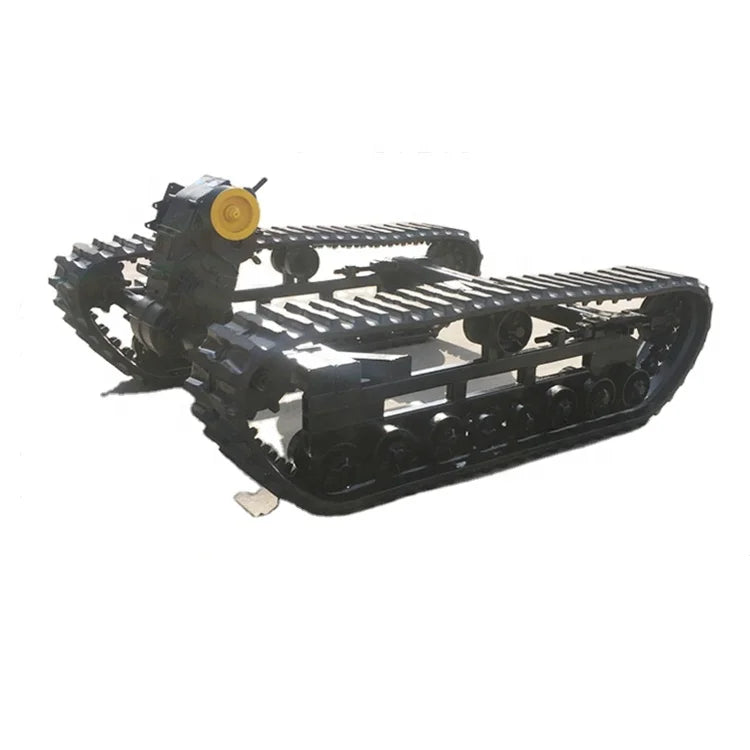 New Arrival Rubber Track Crawler Platform Undercarriage Remote Control Tracked for Crane tank Rigging Drill Chassis