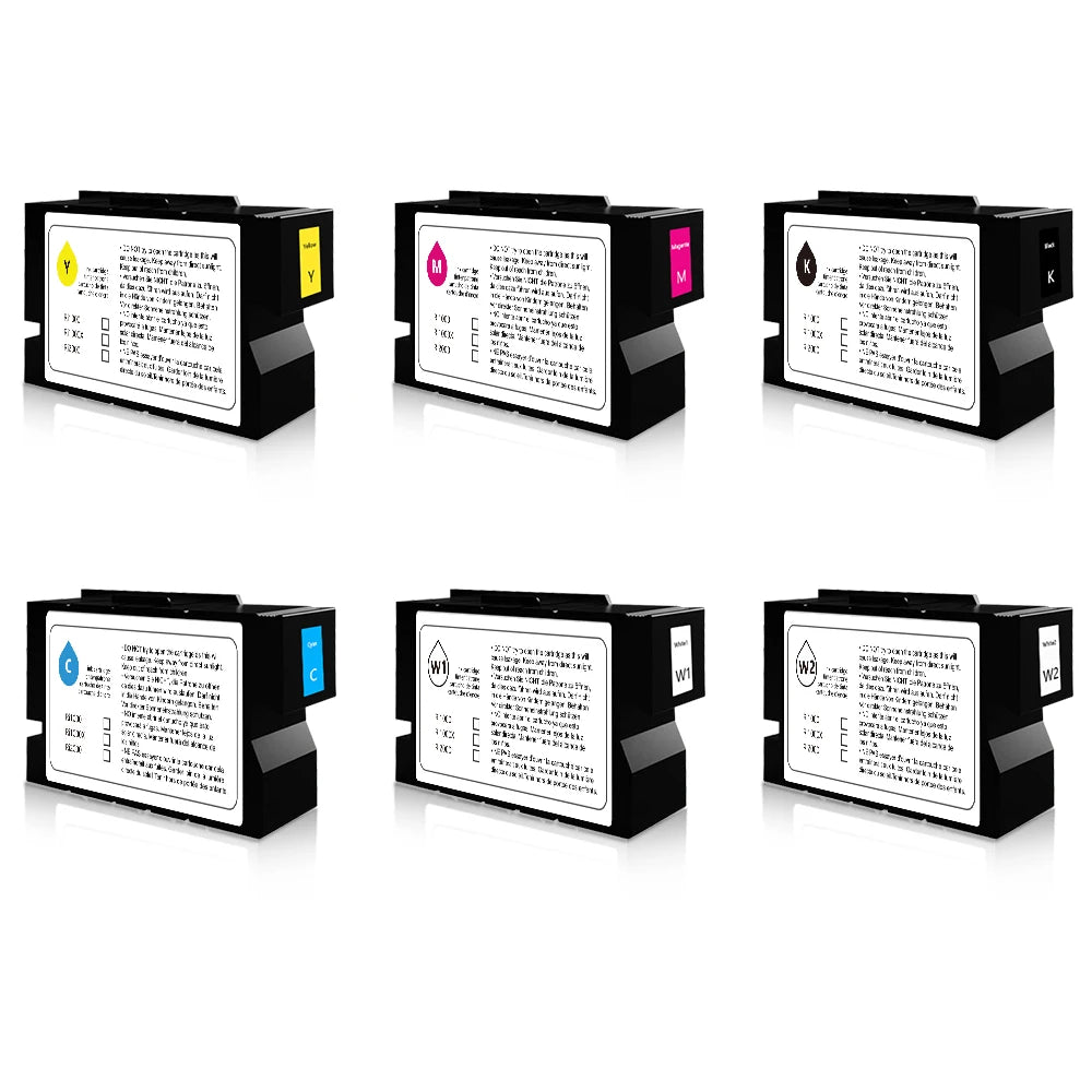 200ml Compatible DTG Ink Cartridge With Chip for RICOH Ri1000 Ri1000X Ri2000 DTG Printer
