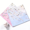 Wholesale Lady's 45cm Sakura Printed Cloth Napkin Soft 60s Cotton Japanese Style Handkerchief for Women Tea Party Wedding Gift