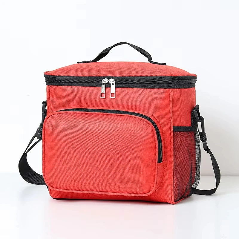 Large Capacity Insulated Lunch Tote Crossbody Cooler Bag for Work School and Picnic Food Storage