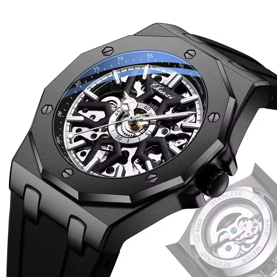2025 CHENXI New Hot Sell 8868 Automatic Watch for Man Luxury Rose Gold Mechanical Watches Men Sport Waterproof Luminous Bracelet