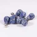 Huiying Wholesale women natural blue spot teardrop pendants charming polished water drop stone pendant jewelry