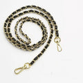 Wholesale Hot Selling Woven Leather Purse Gold Chain Straps  for Wallet Bag Crossbody Shoulder Handbags Replacement Chain Bag St
