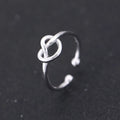 925 Pure Silver Opening Ring Simple love Smooth Ring Korean Pure Silver Ornaments Wholesale Matching Single Products