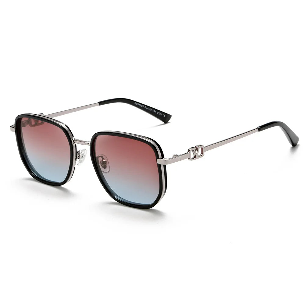 Ready to Ship Sunray Newest Hot Sale Unisex Fashionable Wholesale Sun Glasses Trendy Polygon Polarized Metal Sunglasses