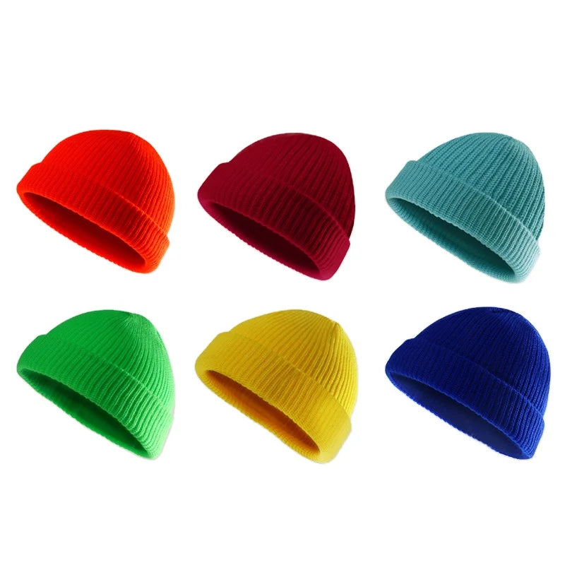 Custom Recycled Acrylic 3D Embroidery Digital Printing Skull Fisherman Beanie-Unisex Beach & Business Style Common