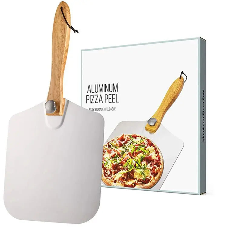 Hot Selling Foldable Turning Pala De Pizza Pizza Cutter Pizza Peel Aluminum Set/