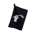 Microfiber Waffle Pattern Cleaner Brush Golf Towel Foldable Divot Tool with Magnetic Ball Marker