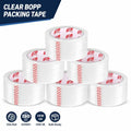 Clear BOPP Packing Tape 50mm X 50m 50Mic Transparent Acrylic Adhesive Carton Box Sealing Tape Wholesale OEM Factory Supply MegaBDM