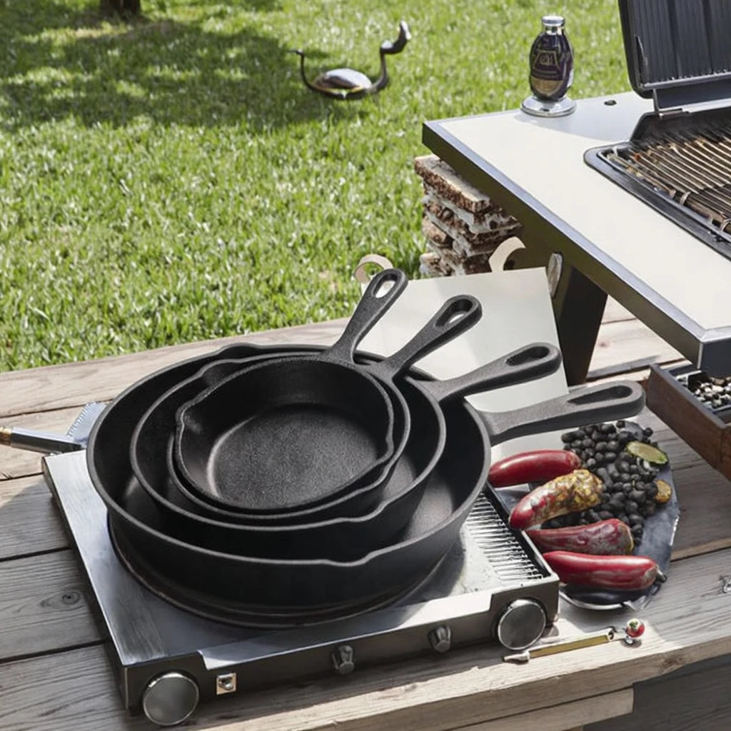 Korean Bbq 14-26cm Nonstick Frying Grill Pan Carbon Steak Cast Iron Skillet Non Stick Frying Pan