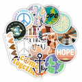 50PCS Cool Peace Love Hippie car decal stickers for Water Bottle for bottle laptop graffiti stickers