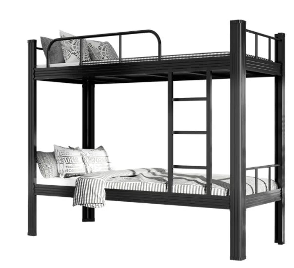 Steel Bunk Beds Commercial Metal Double Decker Bed for Hostel Bedrooms School Dormitories and Adult Litera Para Adultos