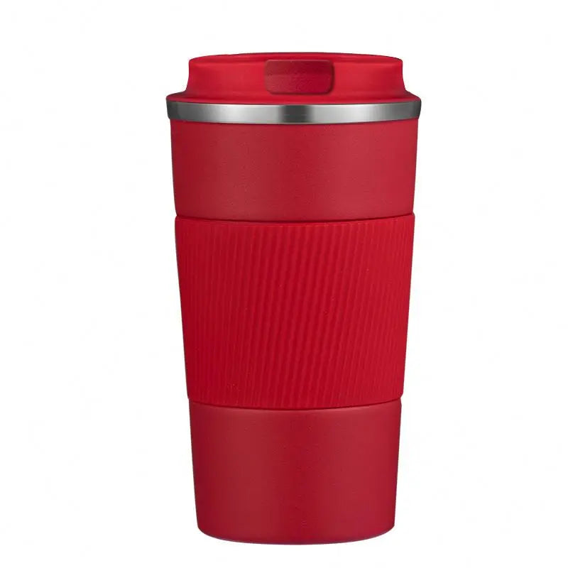 Custom Logo Portable Double Wall Vacuum Stainless Steel Insulated Travel Tumbler Mug 380ml Capacity Classic Design with PP Lid