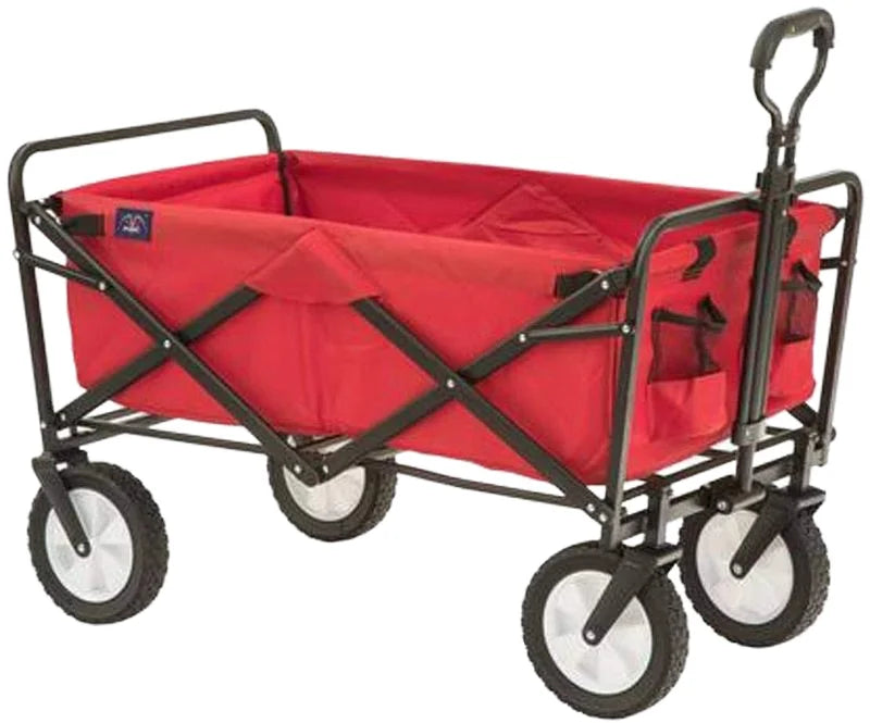 Portable Stainless Steel Folding Cart for Outdoor Camping Vehicle Picnic Trolley Cart