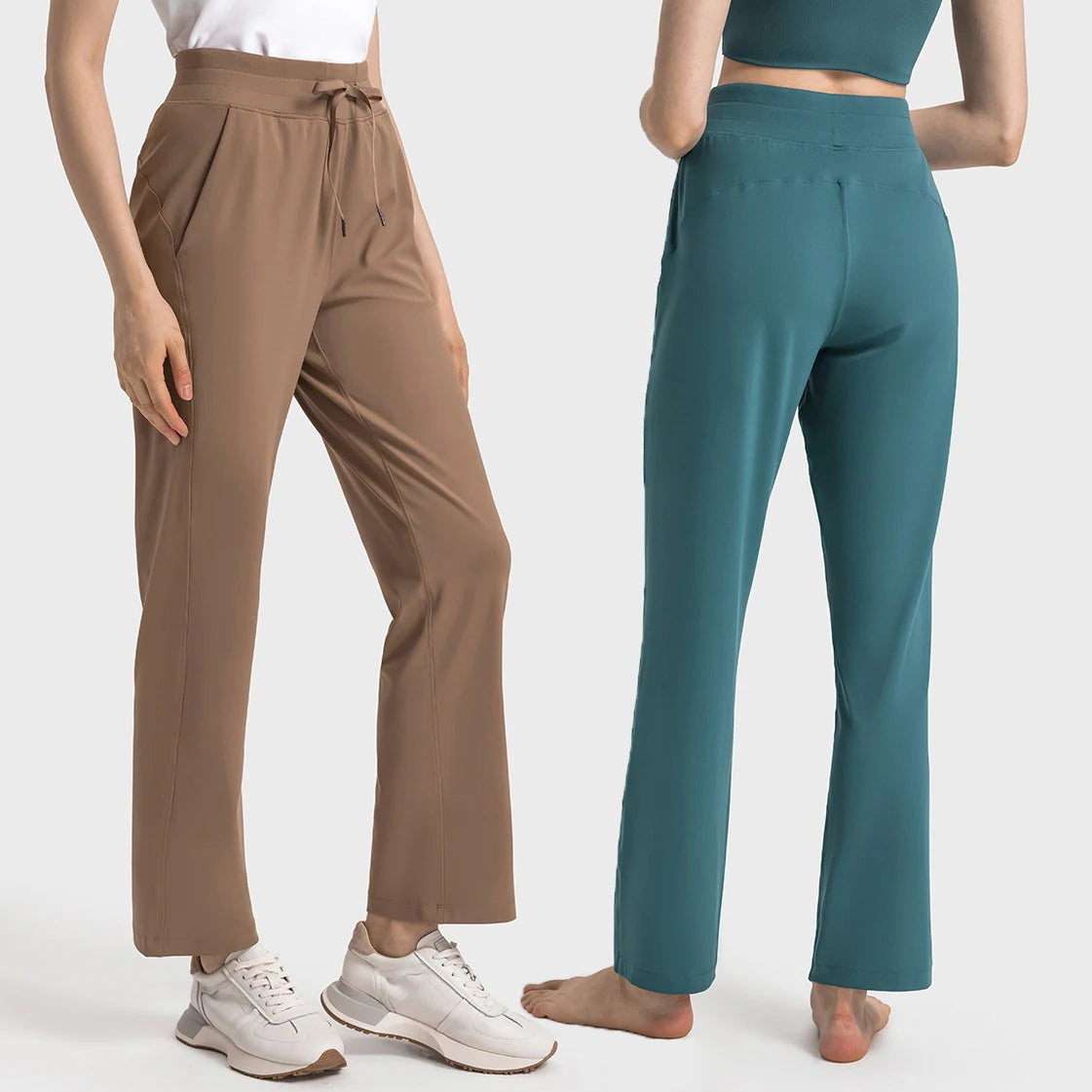 SHINBENE 30" Women's Workout Joggers Travel Casual Outdoor Running Athletic Track Hiking Pants With Pockets