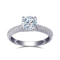 MSR-965 18K Gold Wedding Engagement Ring 1ct D VS1 Round Shape Lab Grown Diamond Ring