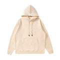2025 Quality 380gsm French Terry Oversized Sweatshirt Plain French Terry 100% Cotton Beige Hoodie 380gsm Wholesale