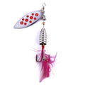 Wholesale SP130 8cm 13g Artificial Metal Spinner Bait Sequins Spoon Fishing Lure