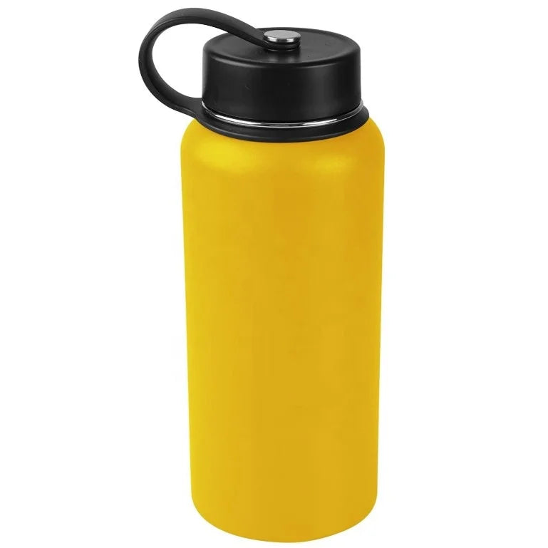Eco Friendly Stainless Steel Thermos Large Water Bottle Wide Mouth Lids (40oz/32oz/24oz/18oz) Thermal Flask Keep Hot or Cold