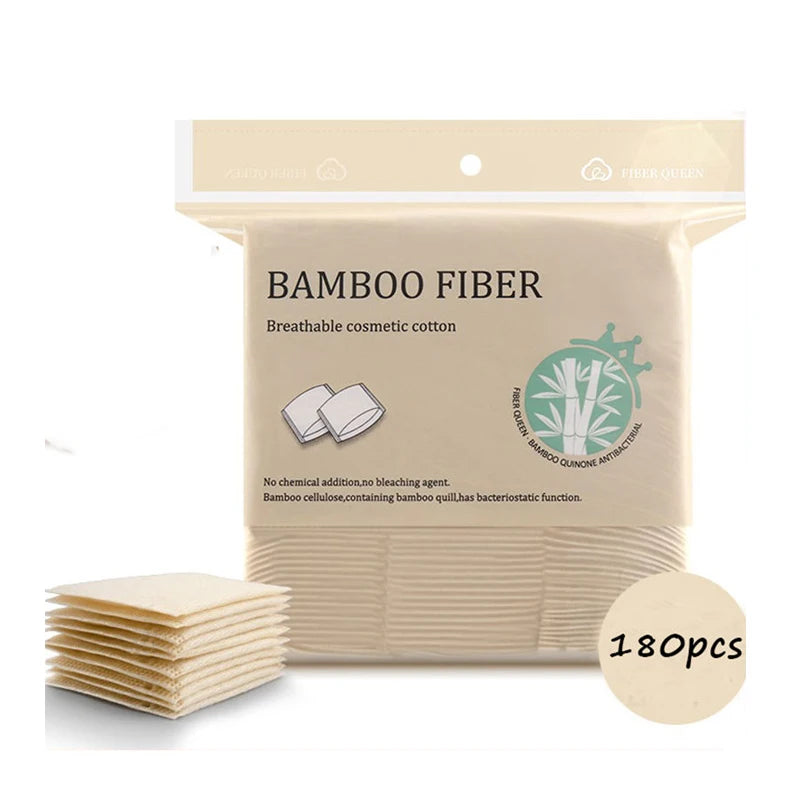 100% Natural Biodegradable Face CleanTowel Tissues Extra Absorbent Makeup Remove Disposable Bamboo Cotton Pads