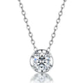 Simple Fashion Women Jewelry 925 Sterling Silver Moissanite Necklace MegaBDM
