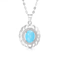 Larimar Pendant Pure 925 Sterling Silver Chic Pendant Lovely Pendant