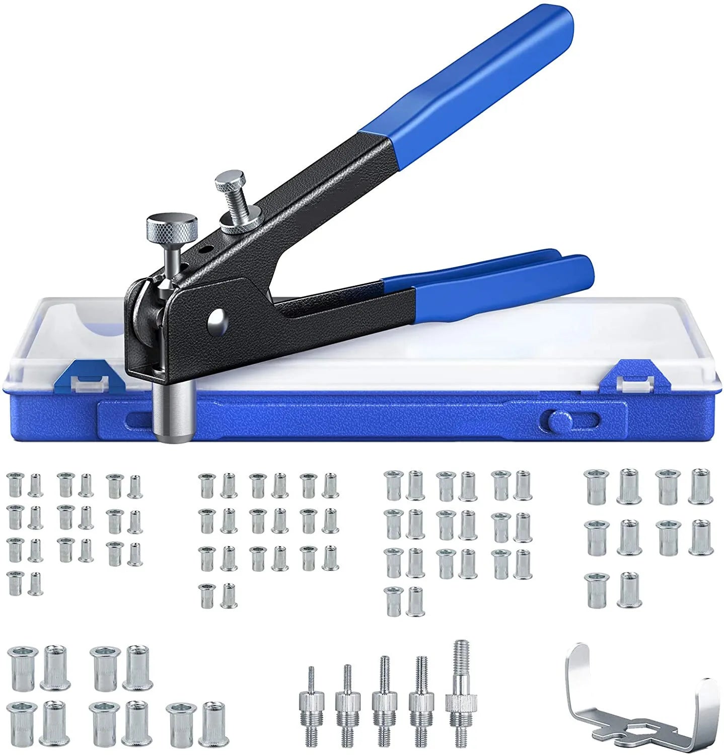 Manual Threaded Nut Rivet Tool Hand Riveter Nut Rivet Gun Heavy Duty Riveter Set