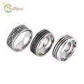 Rhinestone Screw 316L Stainless Steel Love Ring Charm Eternal Ring for Ring Jewelry