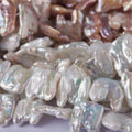 24-33mm Natural Freshwater Pearl Necklace Irregular Beads for Jewelry Making PipaBaroque Style Loose Material