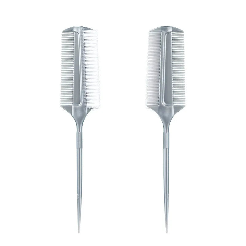 Latin Dance Special ABS Material Hair Comb Close Tooth Fine Tooth Double-sided Oil Treatment Hair Dye Brush Home Use